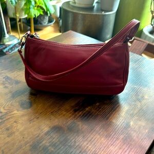 Mila Paoli Genuine Leather Red Shoulder Bag